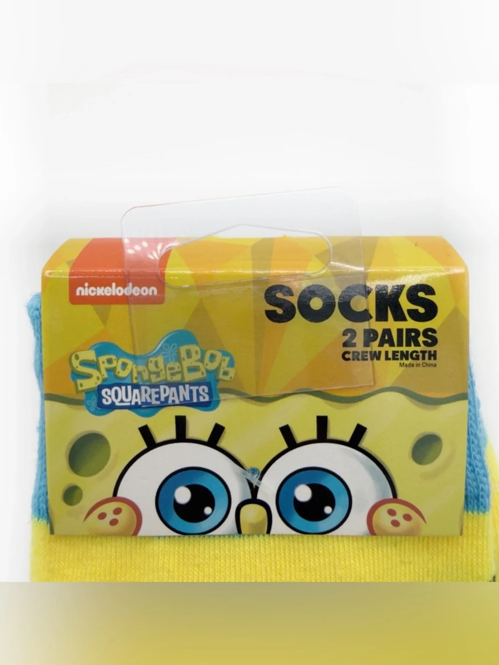 SpongeBob Krusty Krab Crew Socks Mens Womens Nickelodeon Y2K 2 Pack